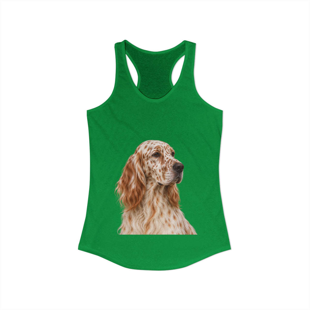 English Setter Head Women's Racerback Tank