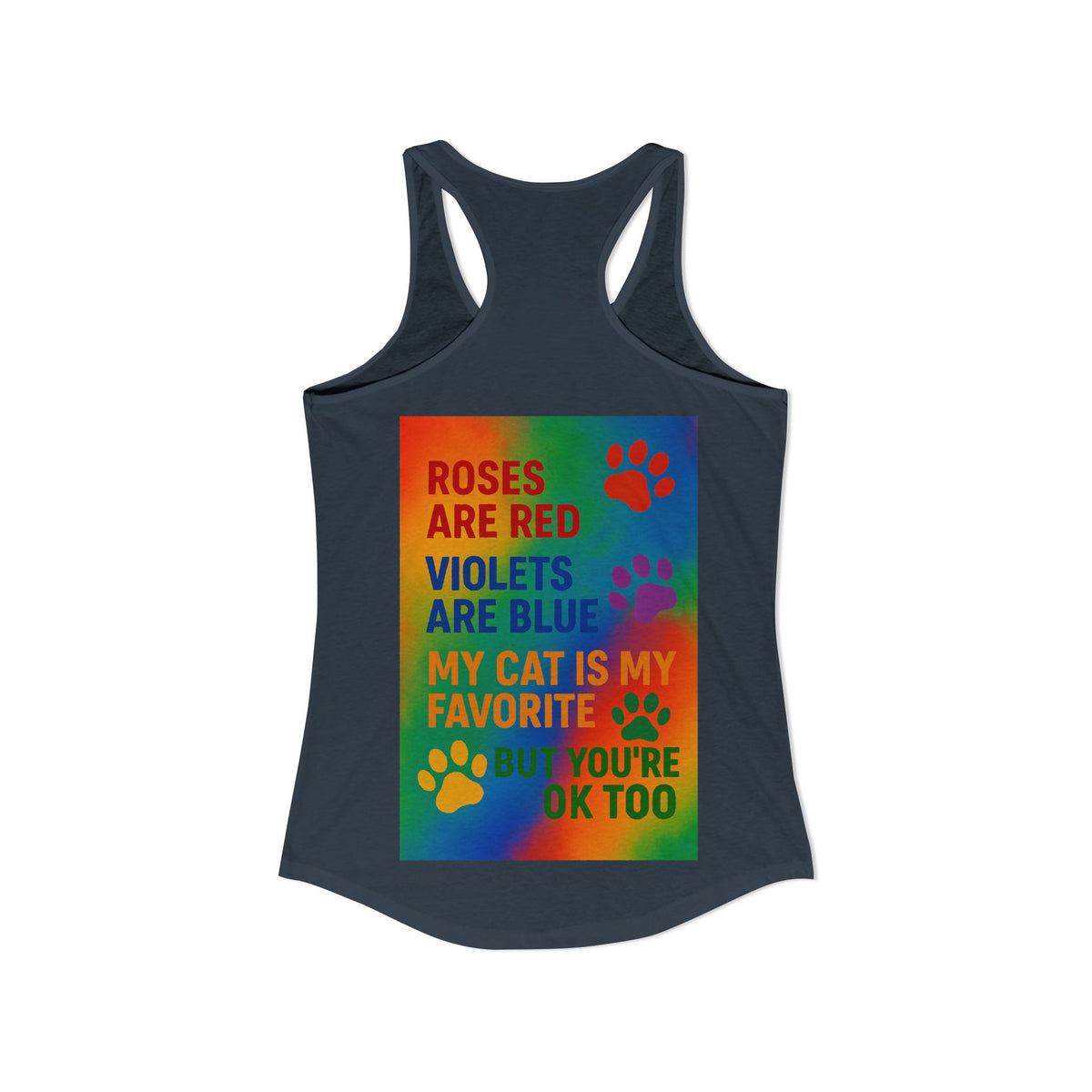 Roses Are Red Cat Women's Racerback Tank
