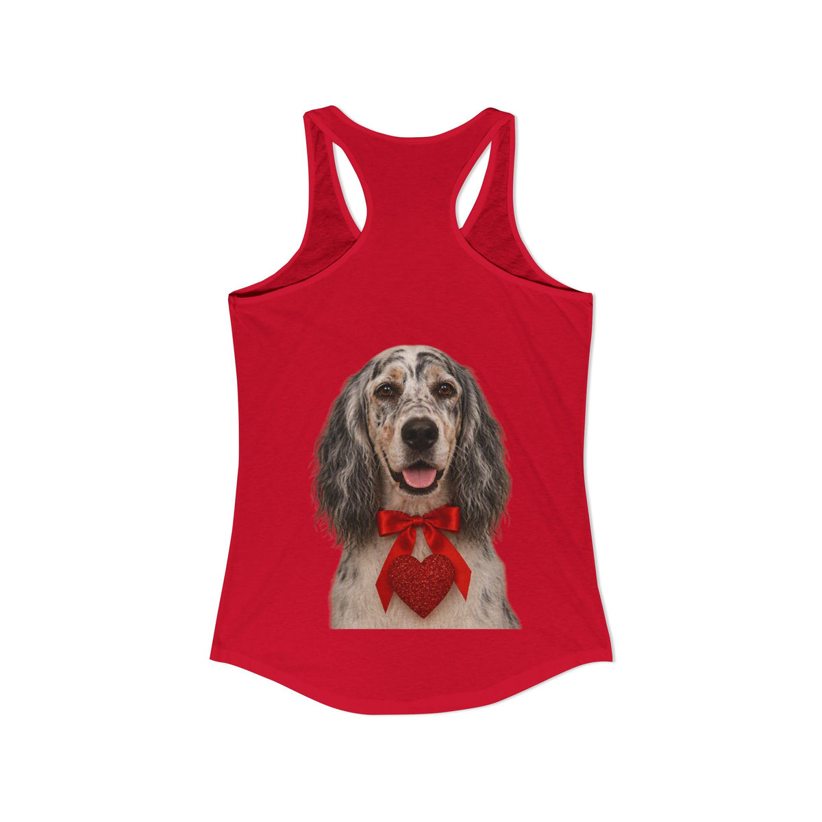 Cupid's Companion English Setter Women's Racerback Tank