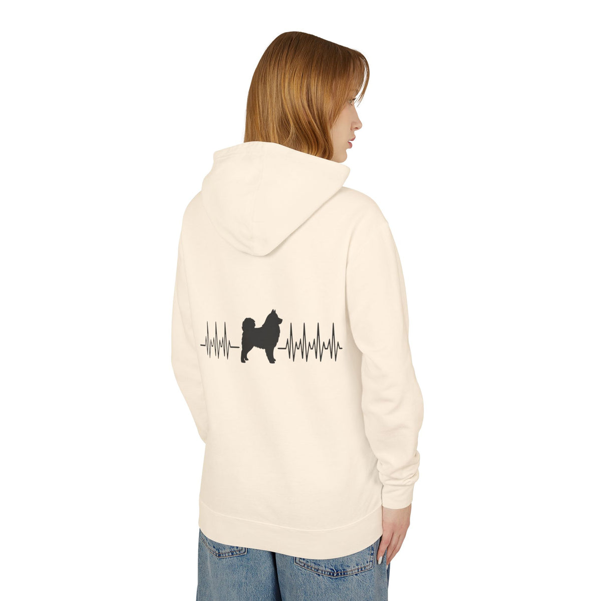 My Heart Beats For Samoyeds Unisex Lightweight Hoodie