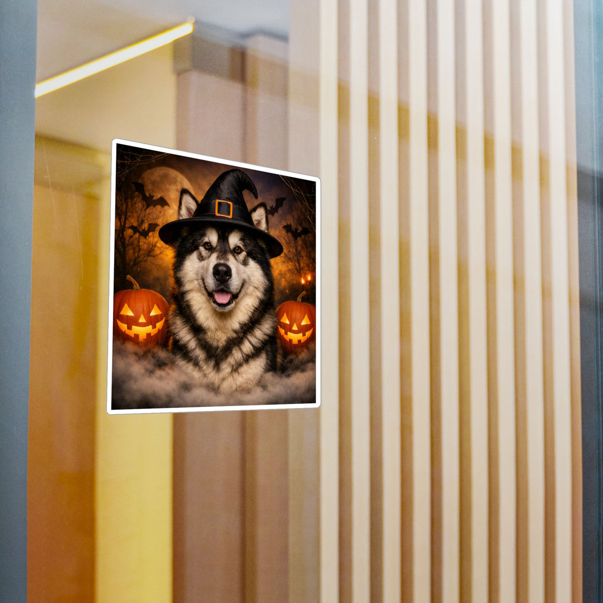 Witch Hat Pack Malamute Vinyl Decal