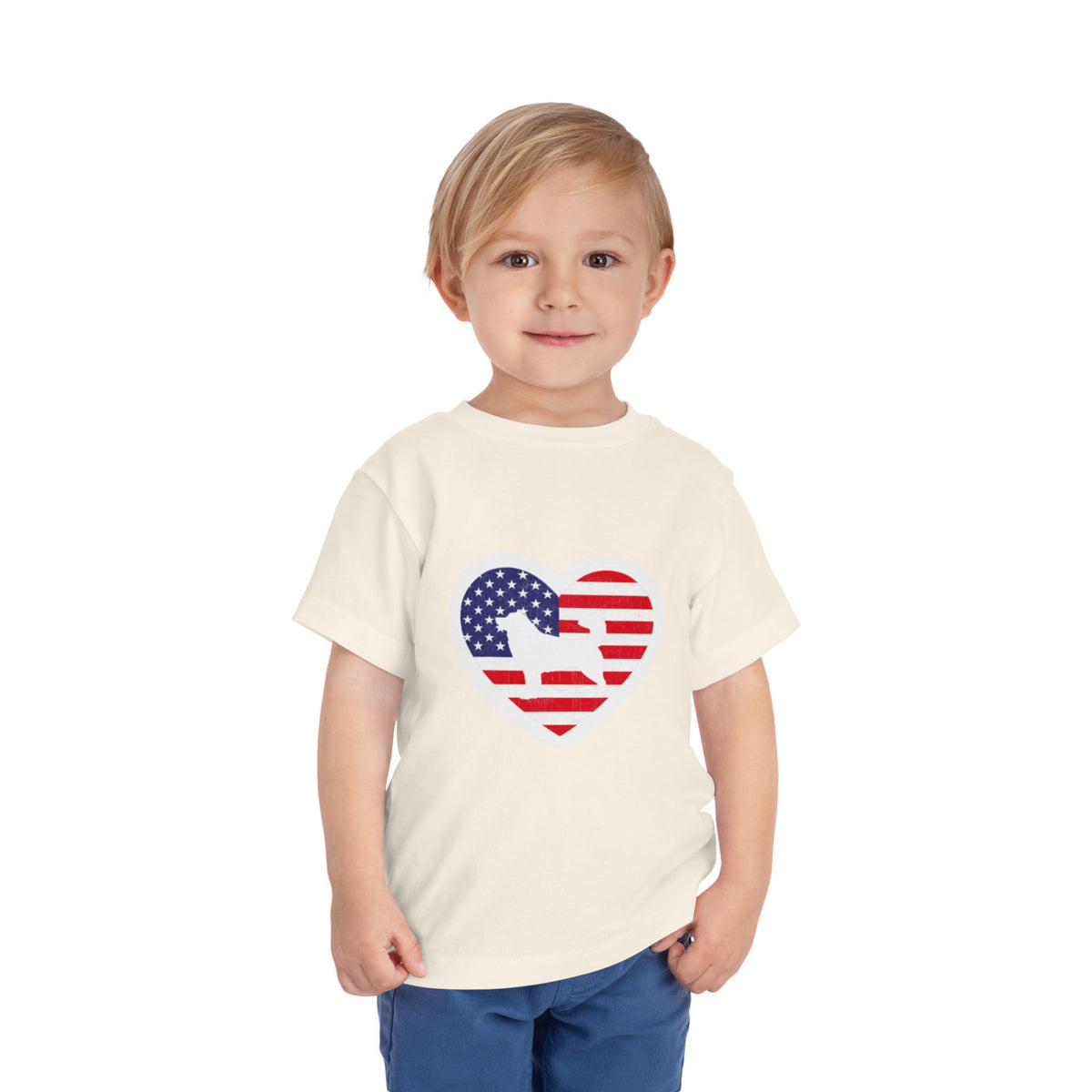Malamute Flag Toddler Unisex Short Sleeve Crewneck Tee