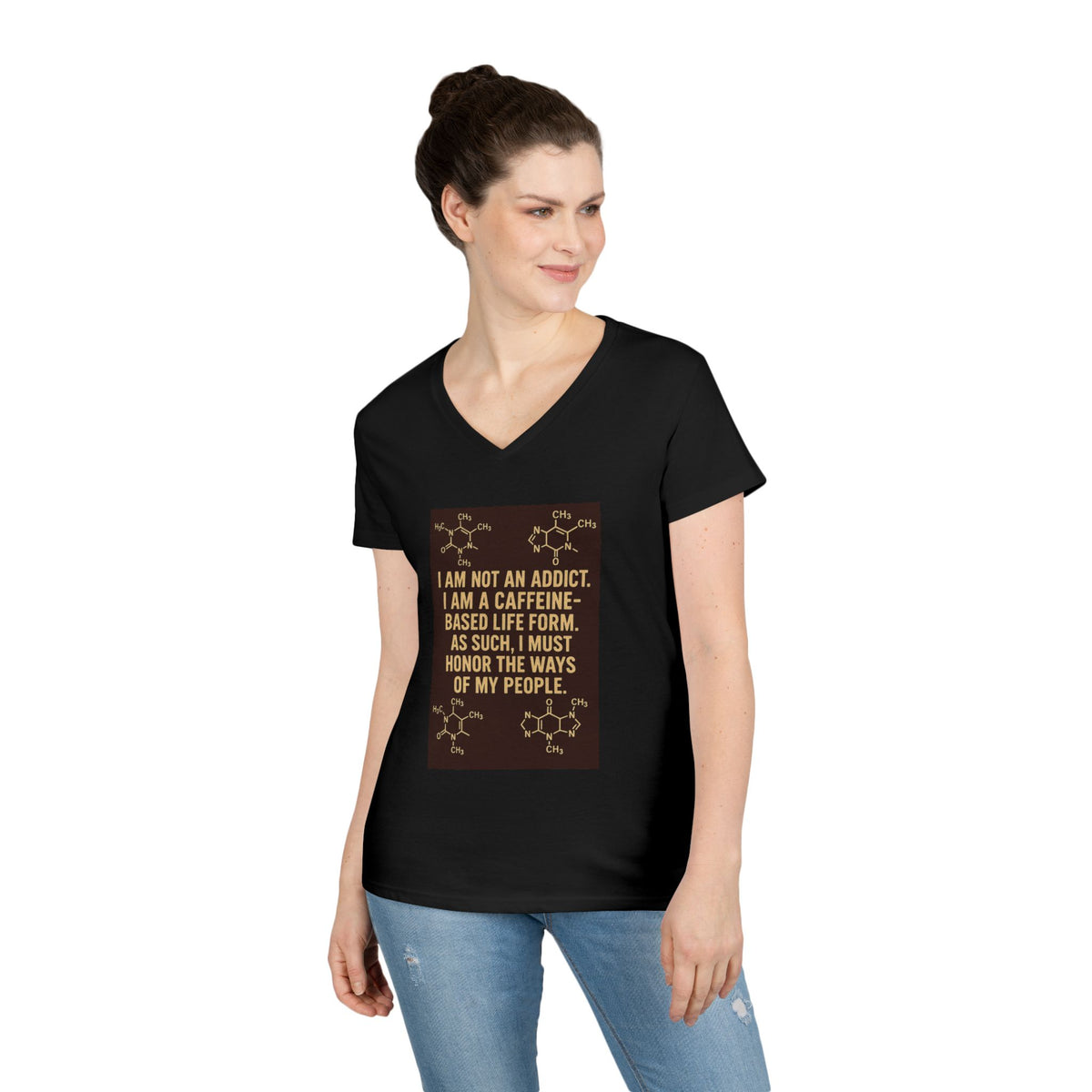 Not An Addict Women's V-Neck Tee