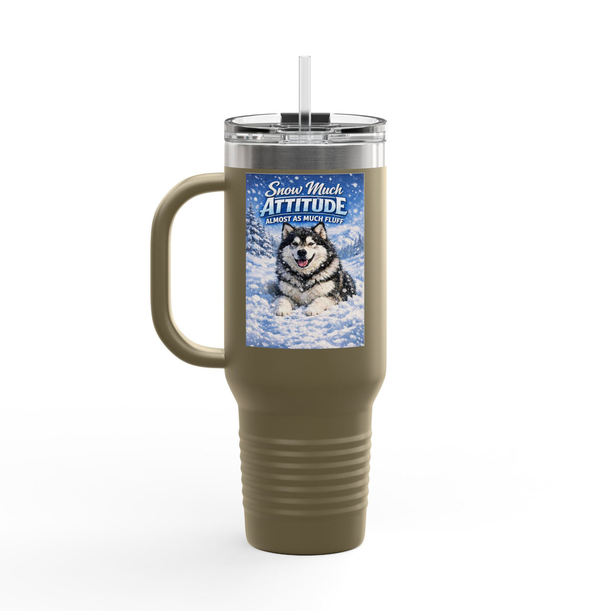 Snow Much Attitude Insulated Travel Mug