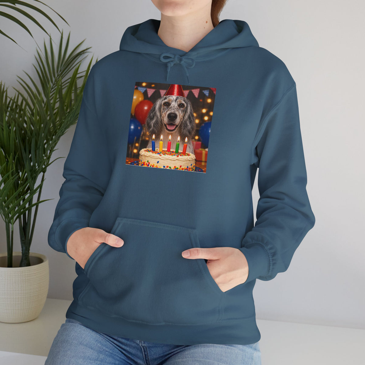 Birthday Buddy English Setter Unisex Hoodie
