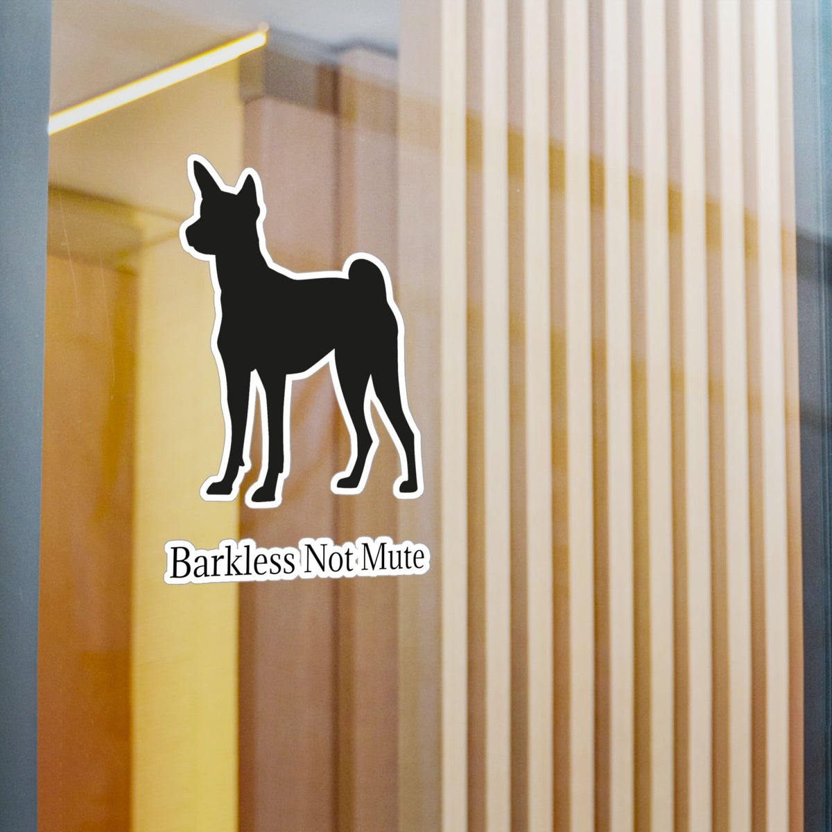 Barkless Not Mute Vinyl Decal