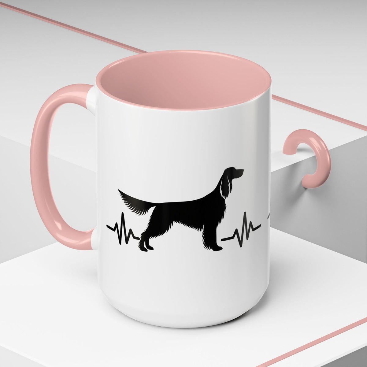 My Heart Beats For English Setters 2-Tone Coffee Mug