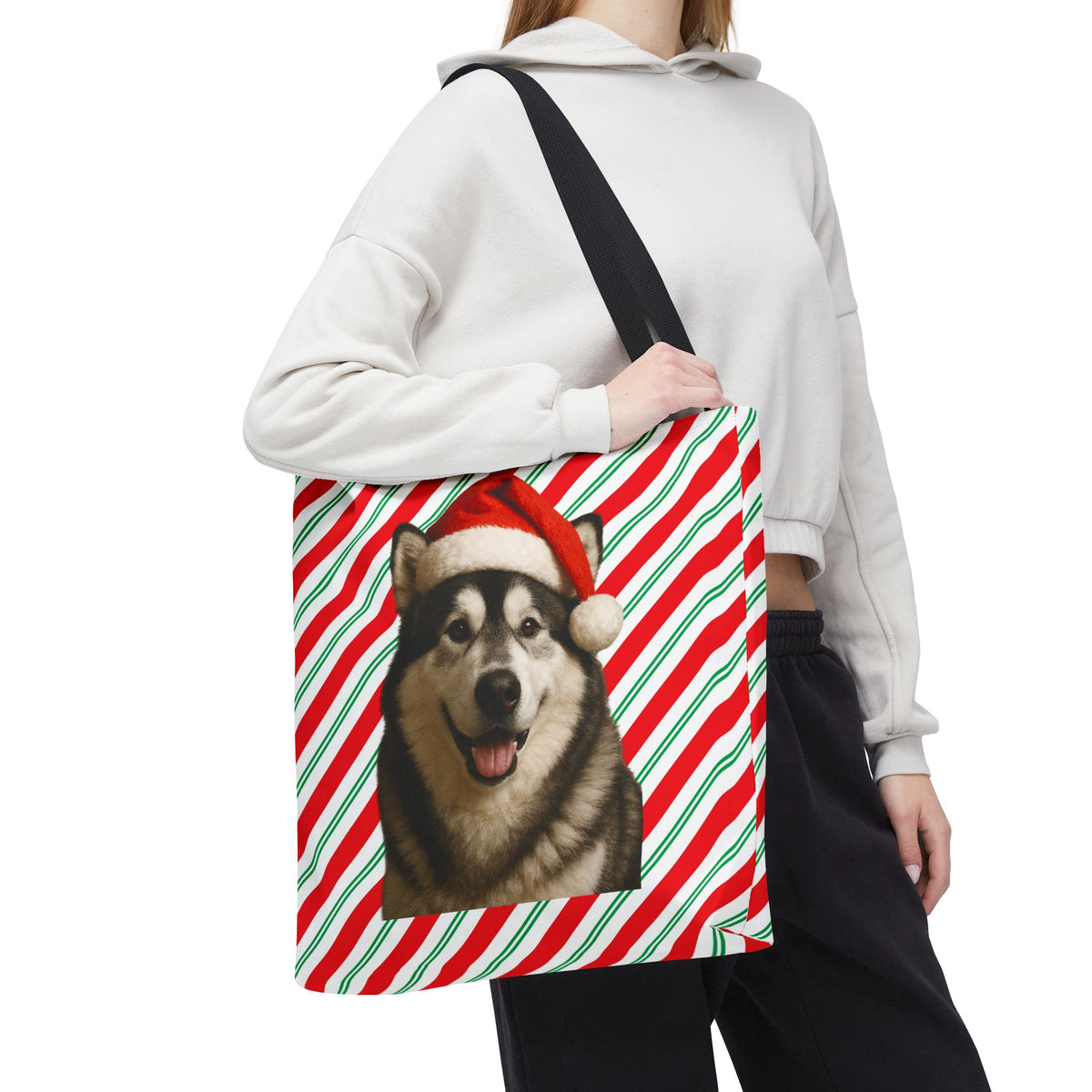 Santa Paws Malamute Tote Bag