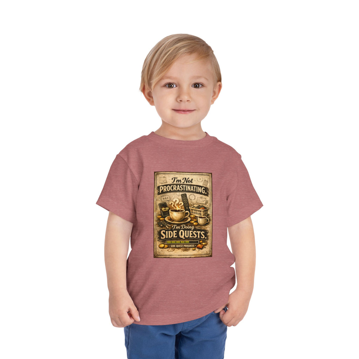 Procrastinating Toddler Unisex Short Sleeve Crewneck Tee
