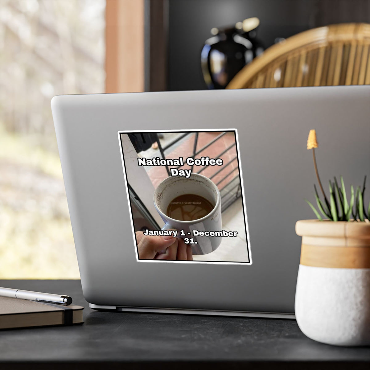 National Coffee Day Vinyl Decal