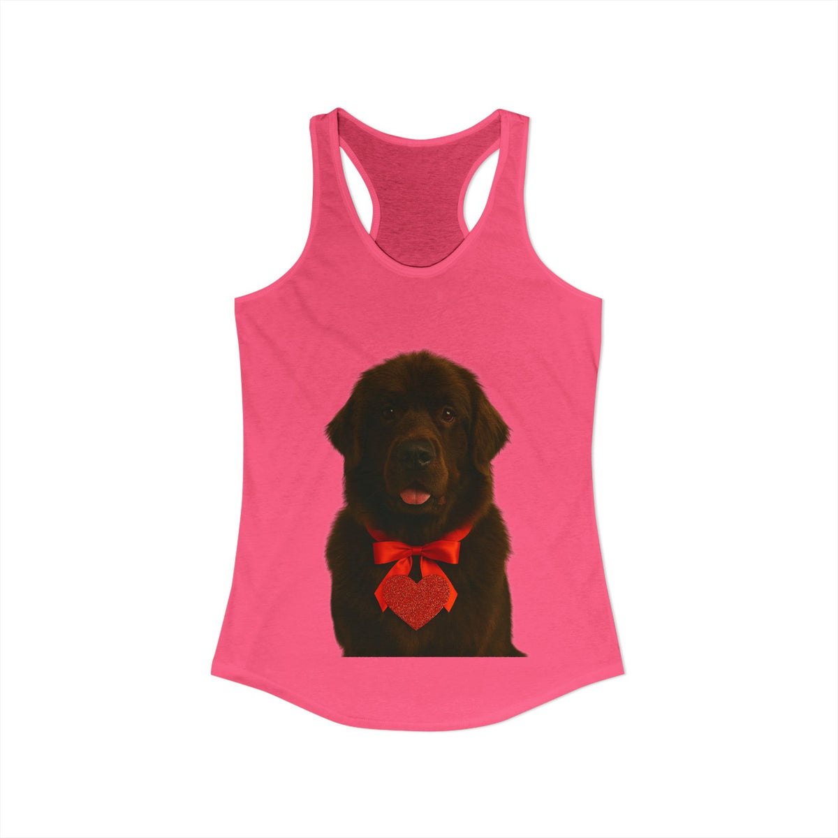 Cupid's Companion Newfie Women's Racerback Tank