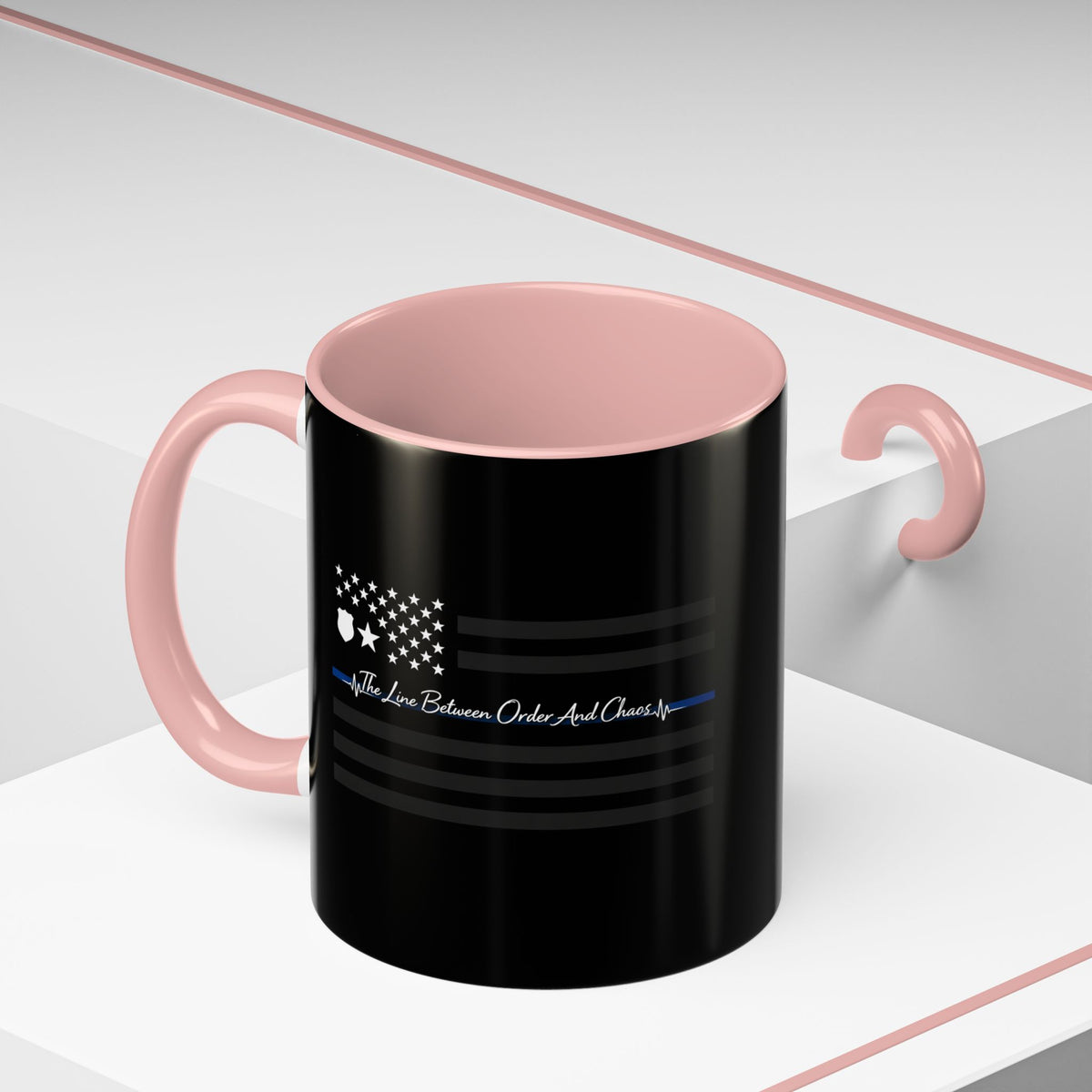 Thin Blue Line 2-Tone Coffee Mug