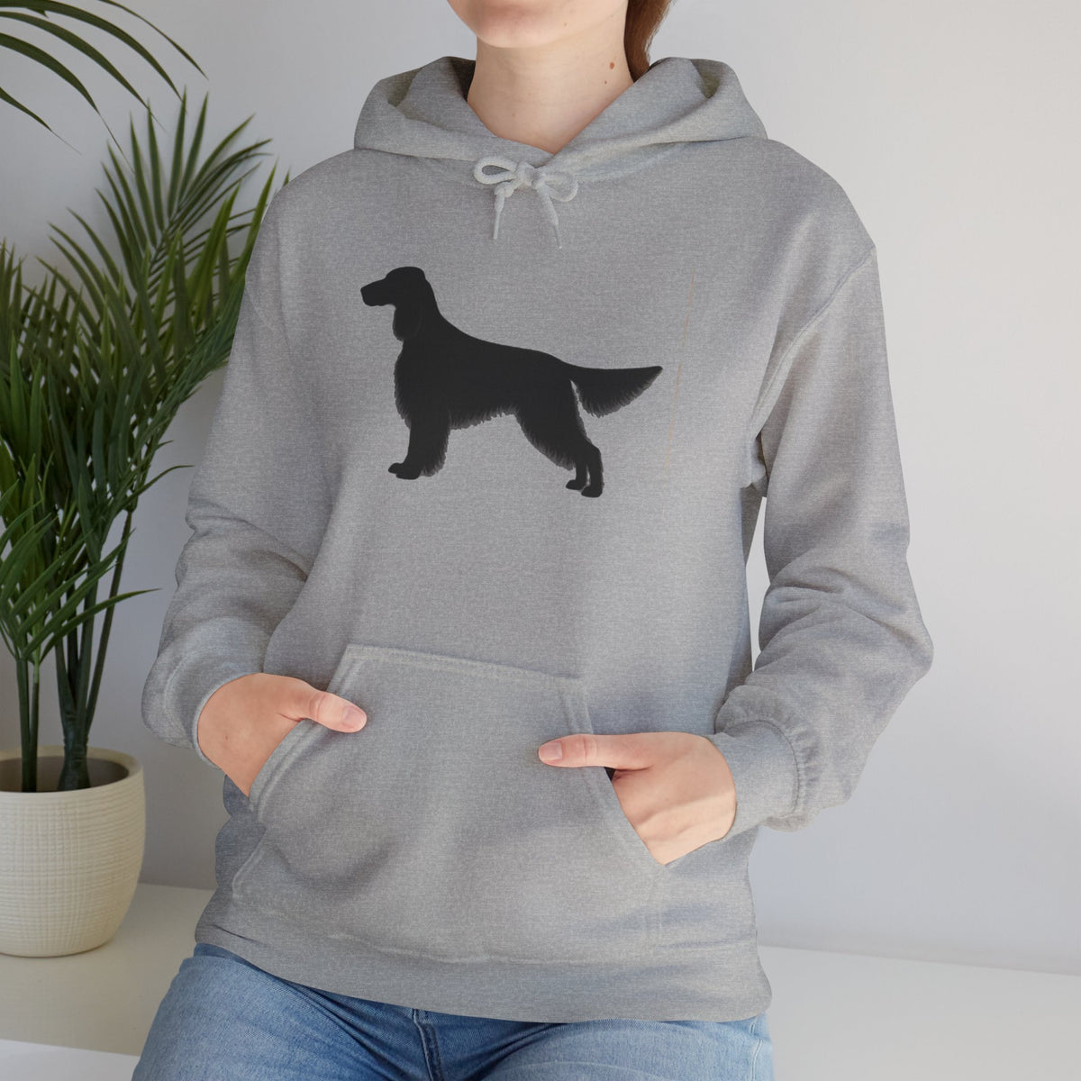 English Setter Silhouette Unisex Hoodie