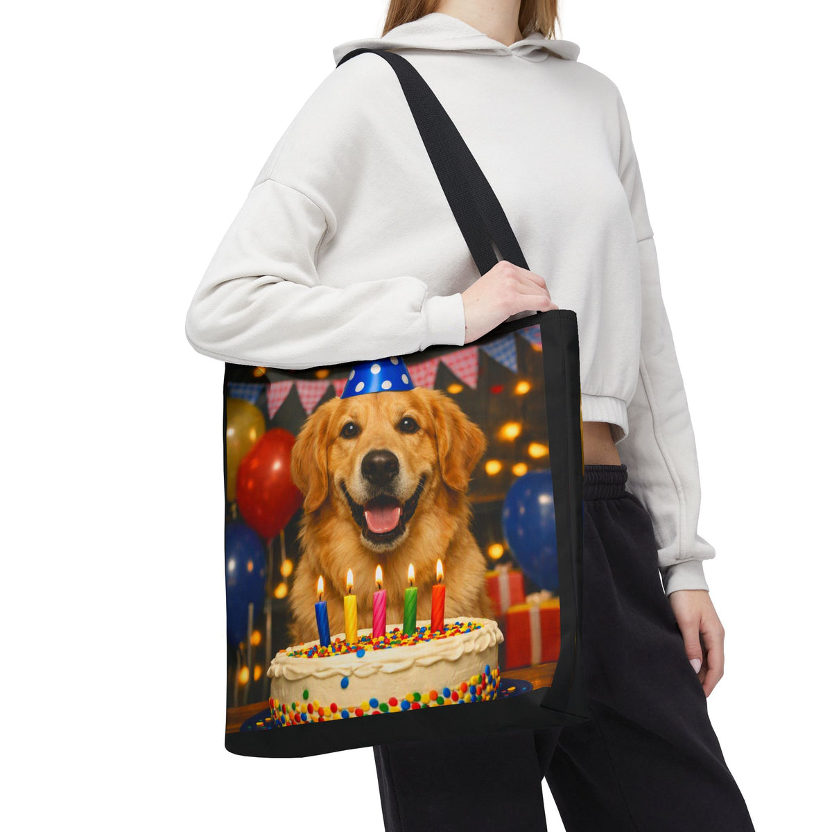 Birthday Buddy Golden Tote Bag
