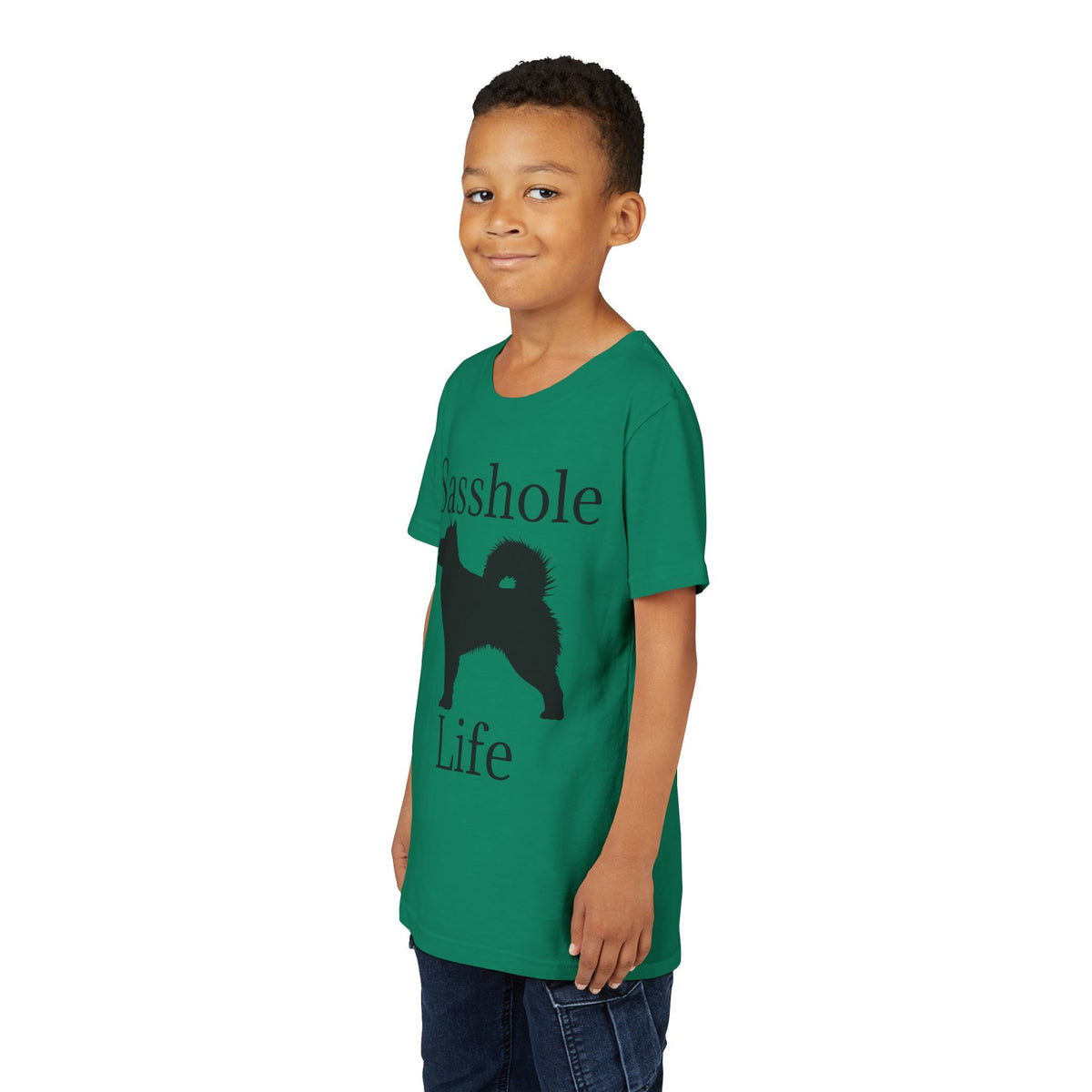 Sasshole Life Youth Unisex Short Sleeve Crewneck Tee