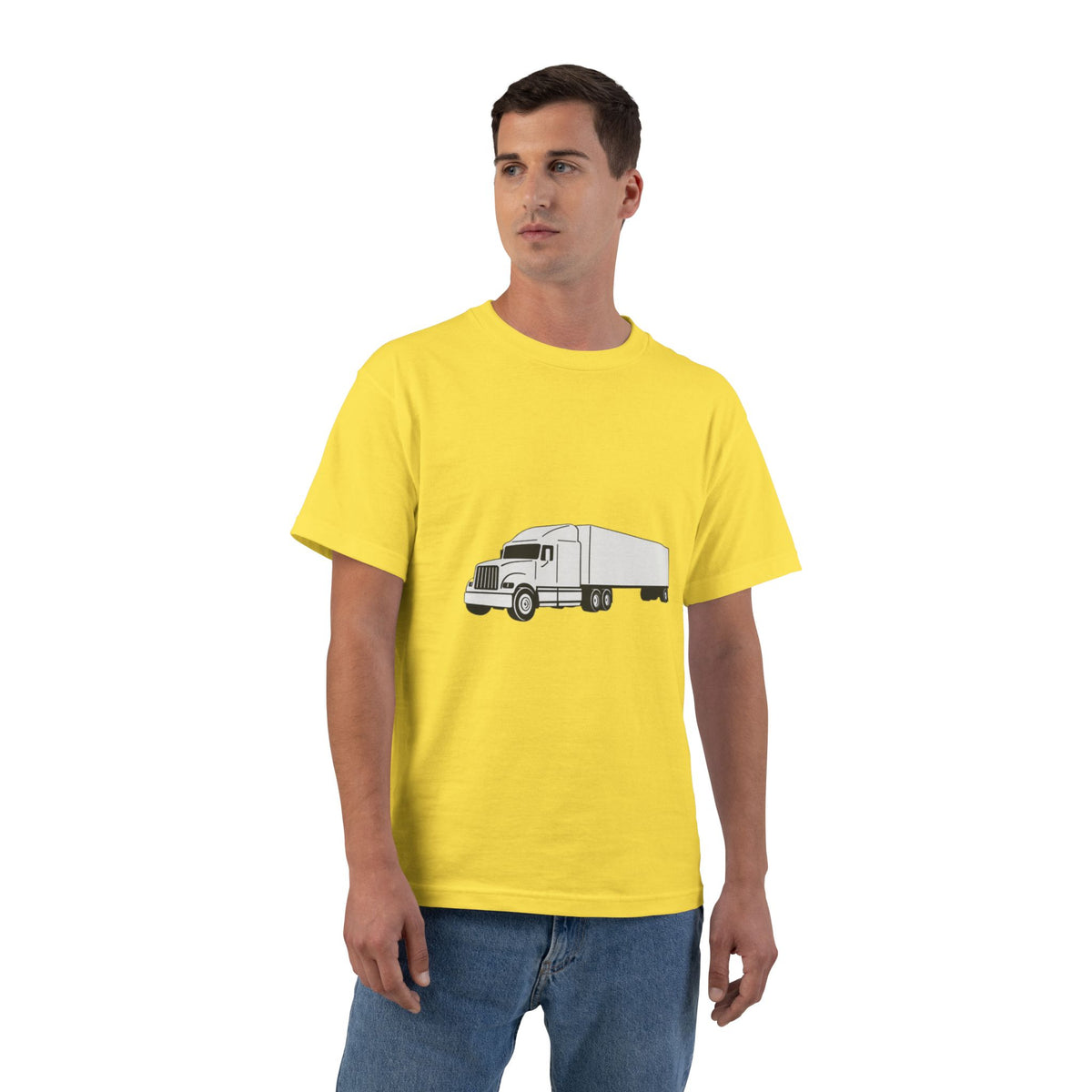 Semi Truck Men's Short-Sleeve Crewneck Tee