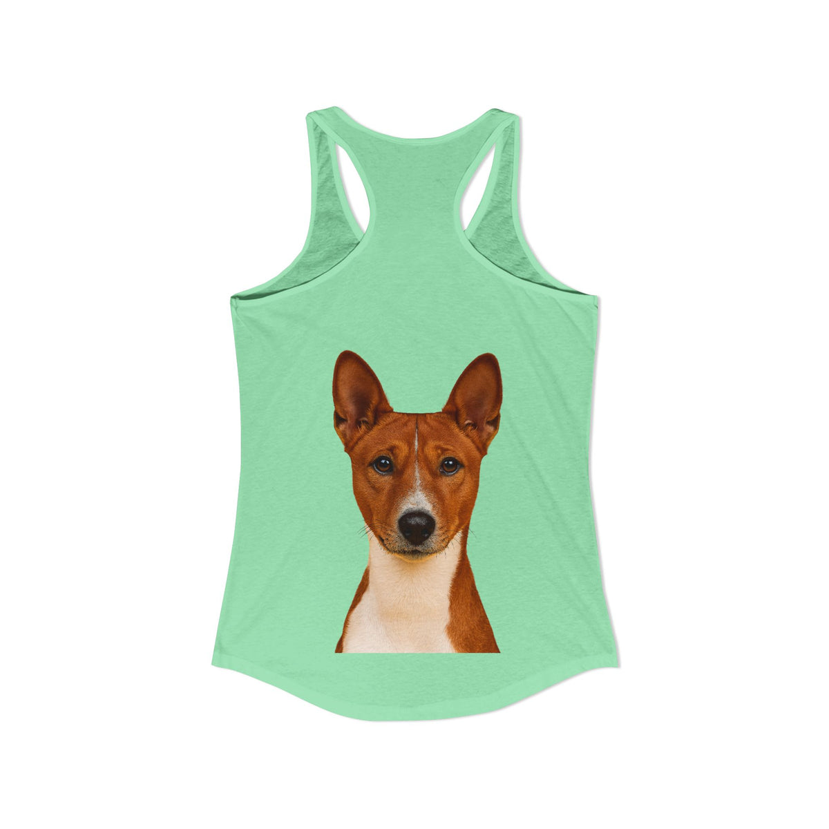 Basenji Head Women's Racerback Tank
