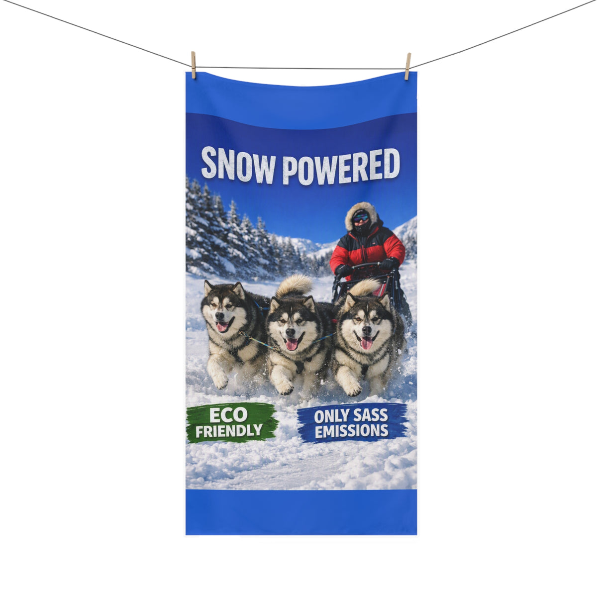 Snow Powered Mink-Cotton Beach Towel