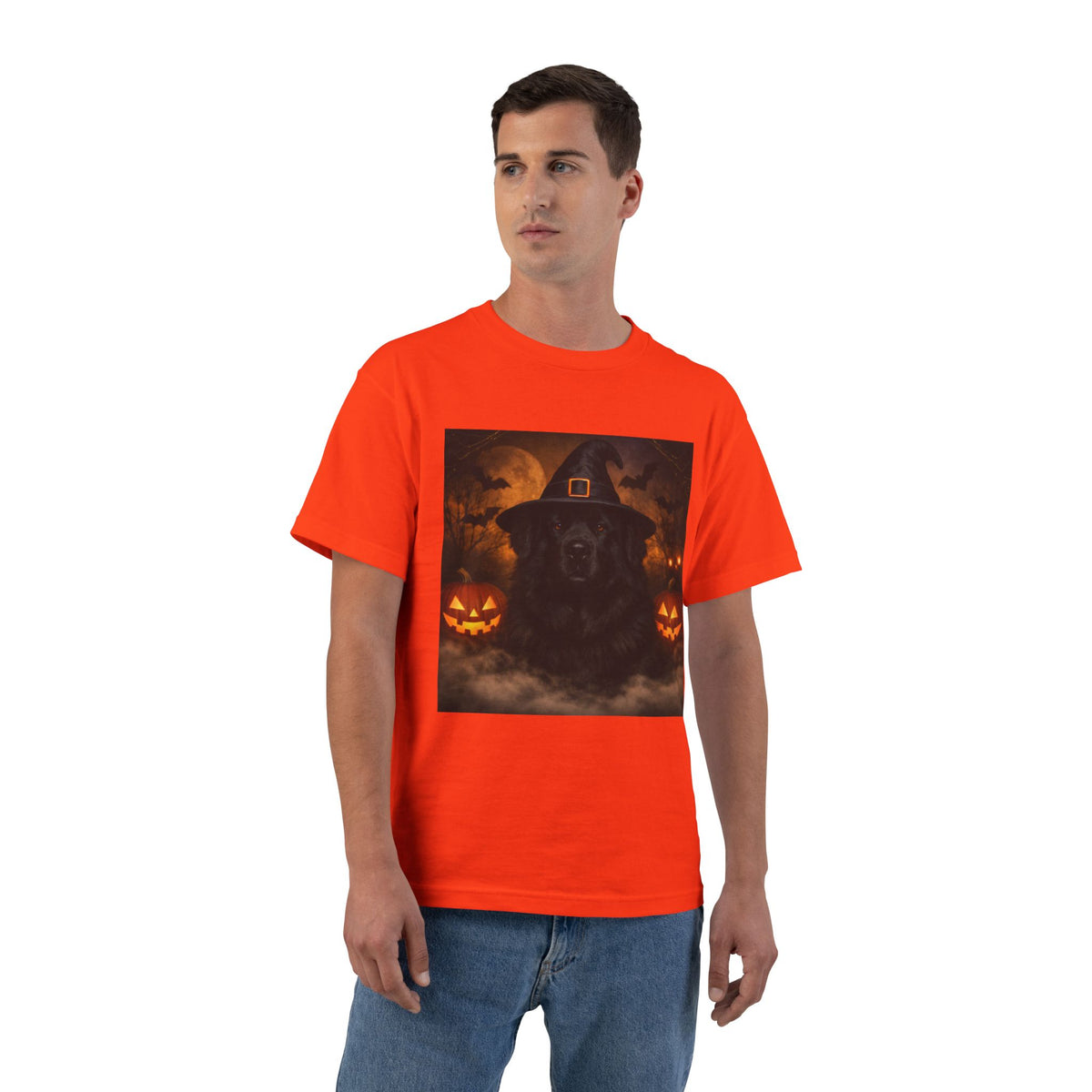 Witch Hat Pack Newfie Men's Short-Sleeve Crewneck Tee