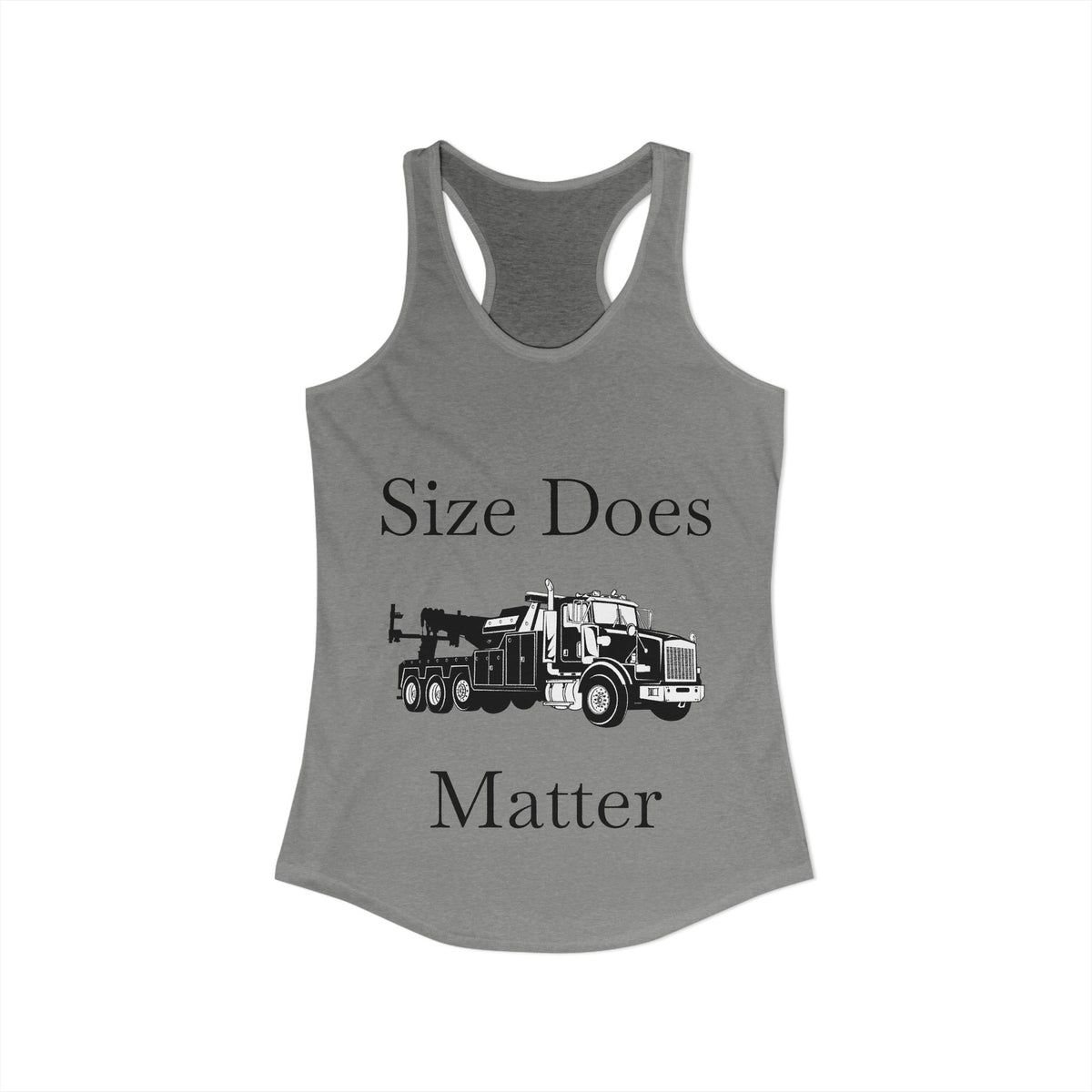 Size Does Matter Women's Racerback Tank