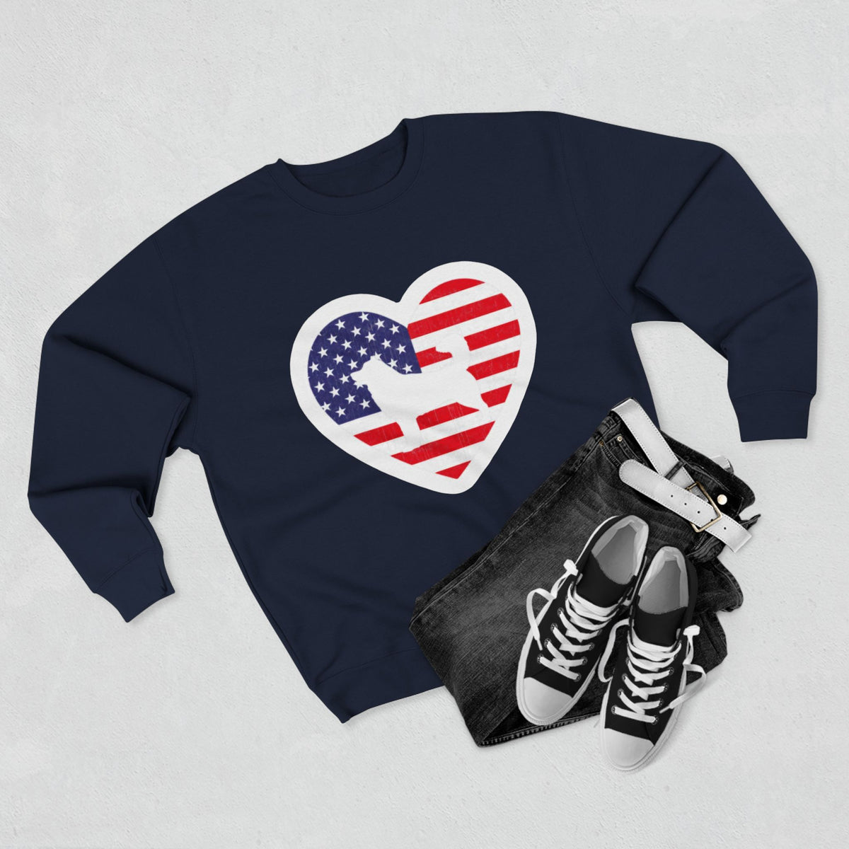 Malamute Flag Unisex Crewneck Sweatshirt
