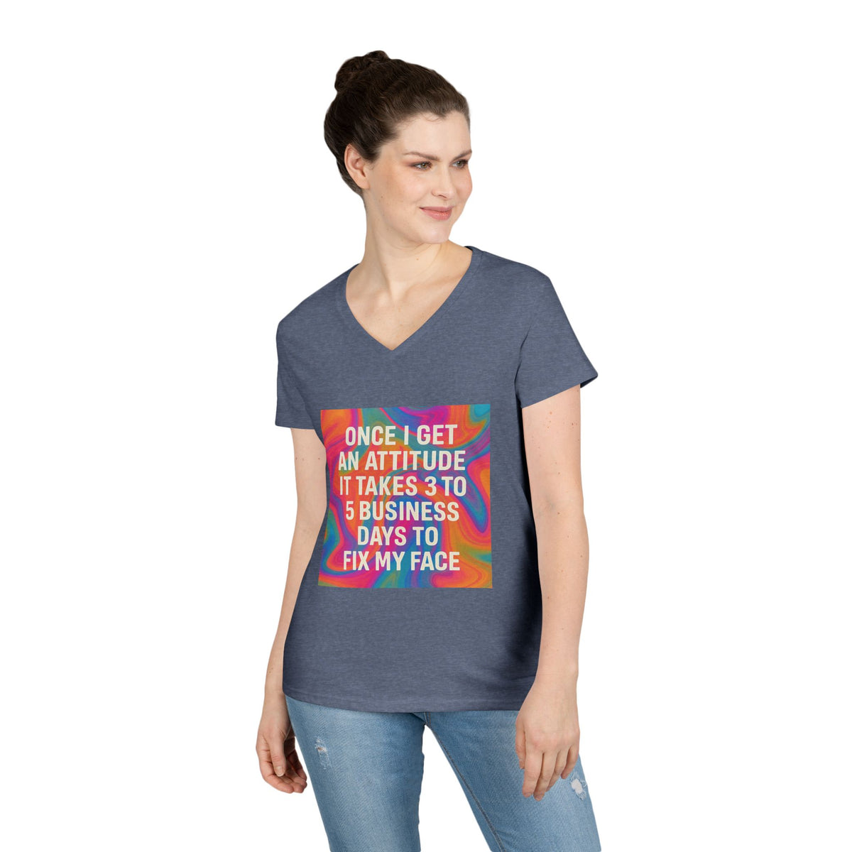 Fix My Face Women's V-Neck Tee