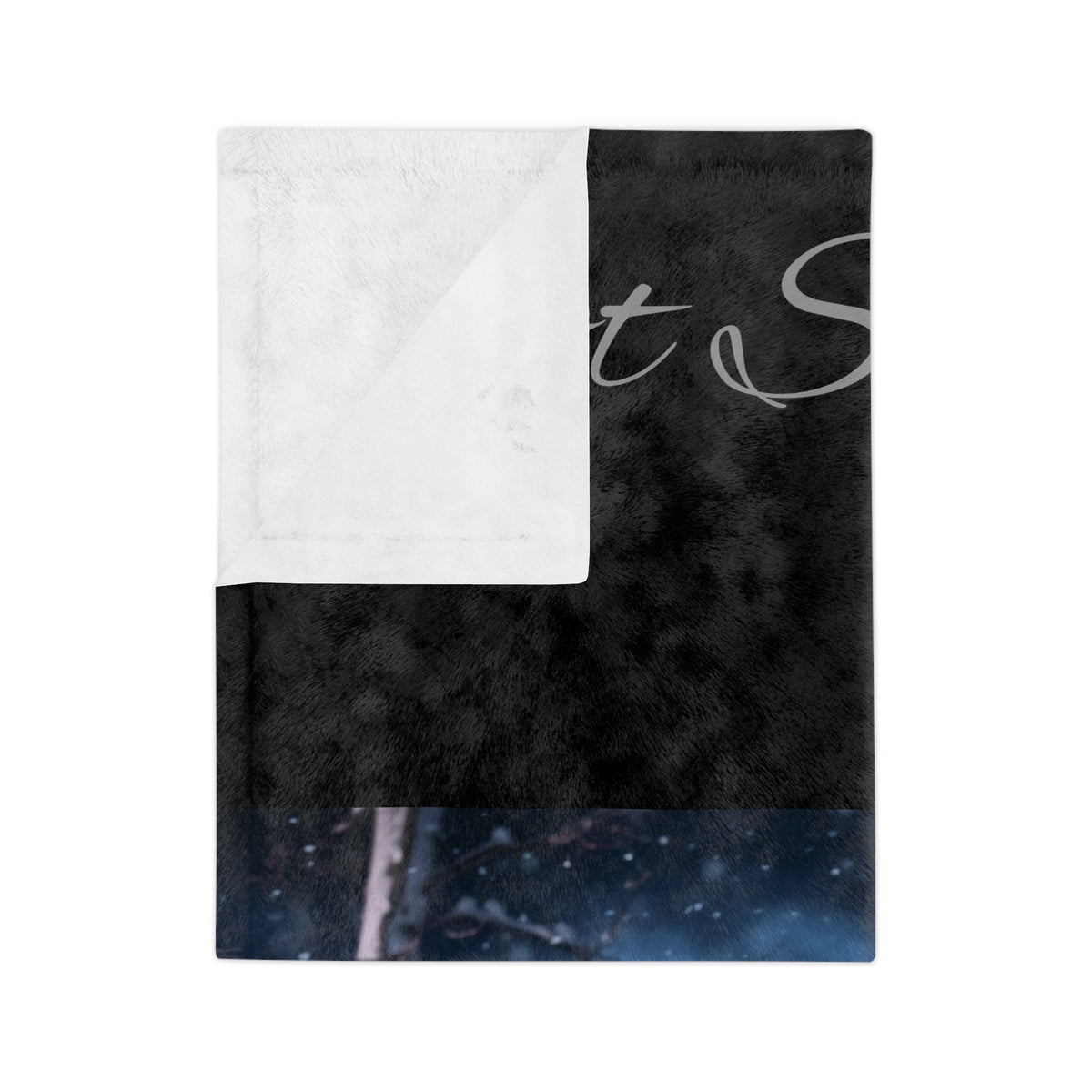 Got Snow? Velveteen Microfiber Blanket