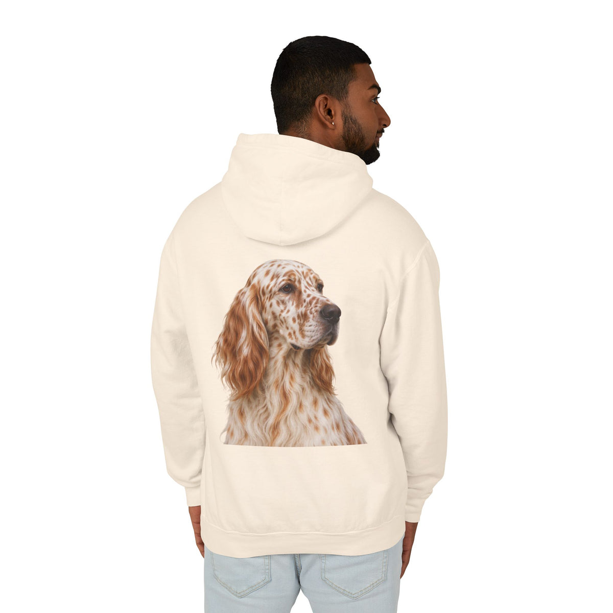 English Setter Head Unisex Lightweight Hoodie