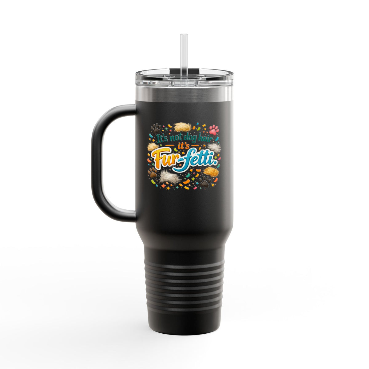 Fur-Fetti Dog Insulated Travel Mug
