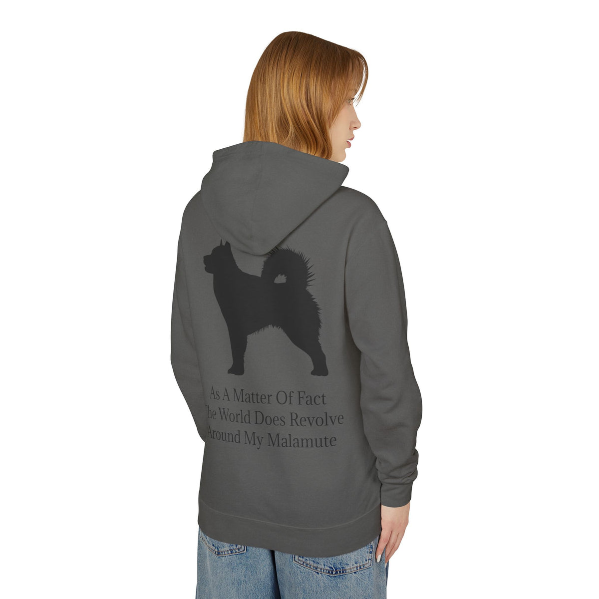 Matter Of Fact Malamute Unisex Lightweight Hoodie