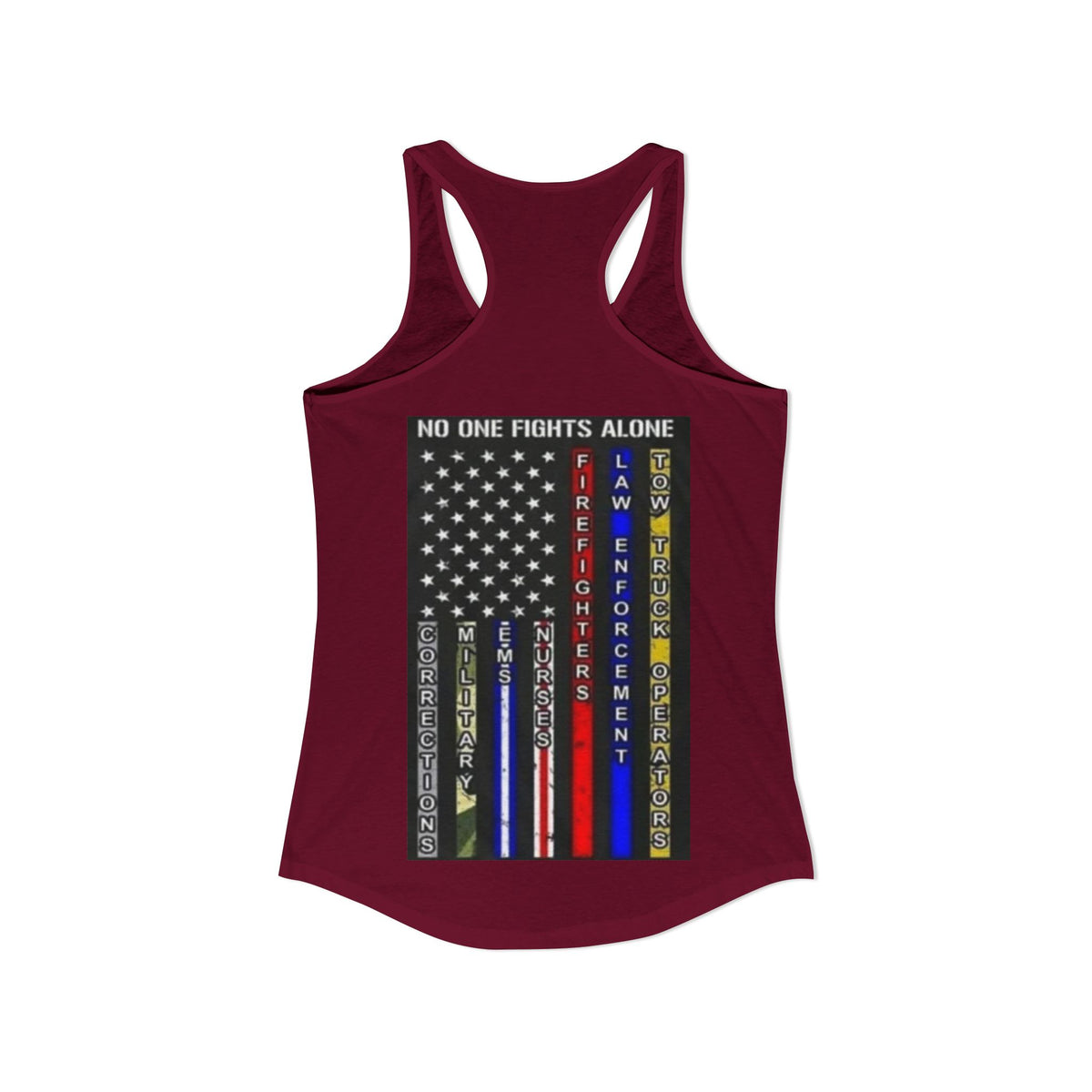 No One Fights Alone Women's Racerback Tank