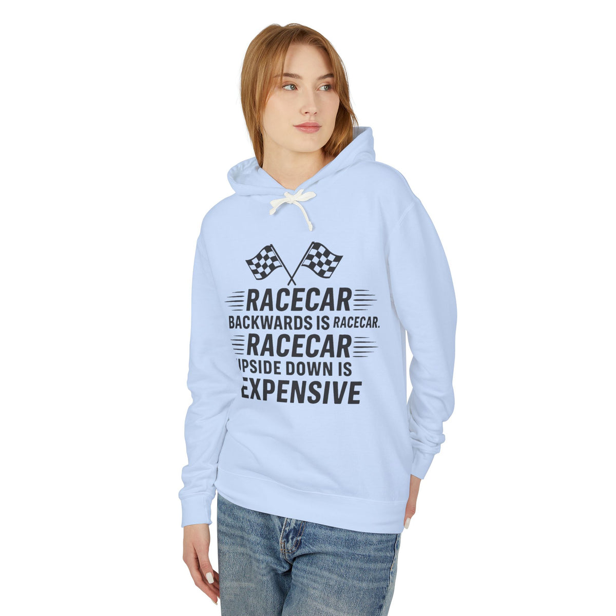 Racecar Backwards Unisex Lightweight Hoodie