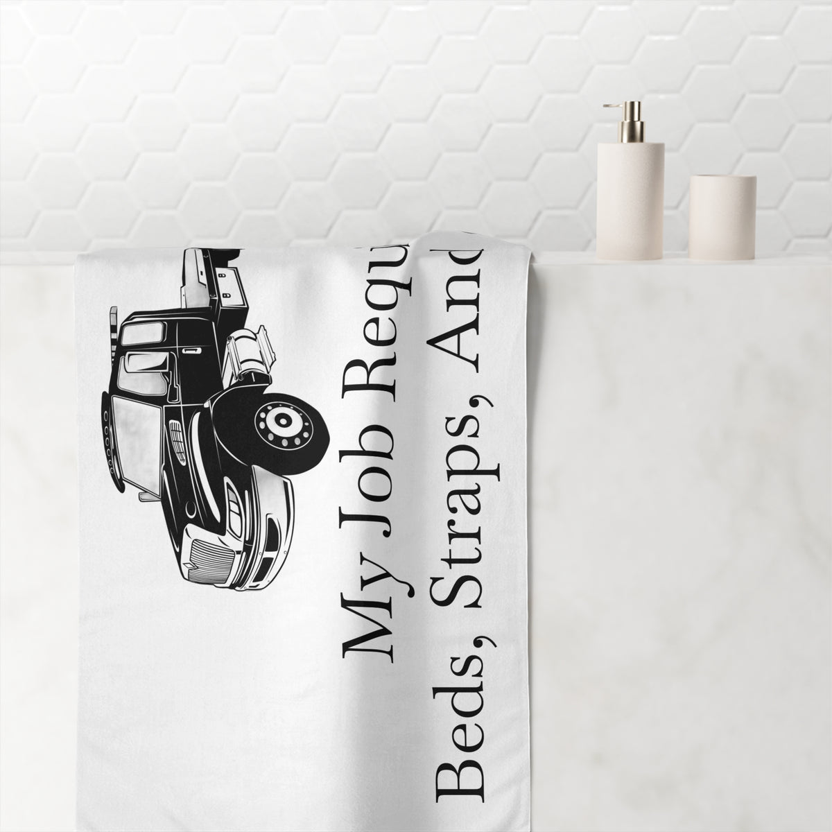 Beds, Straps, And Chains Mink-Cotton Beach Towel