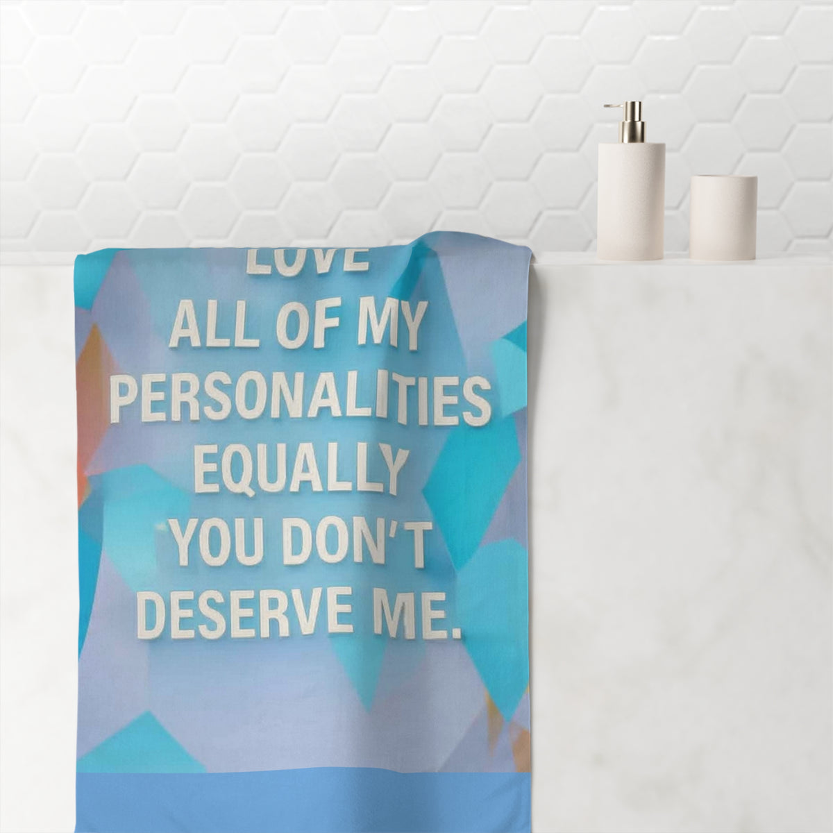 All Of My Personalities Mink-Cotton Beach Towel