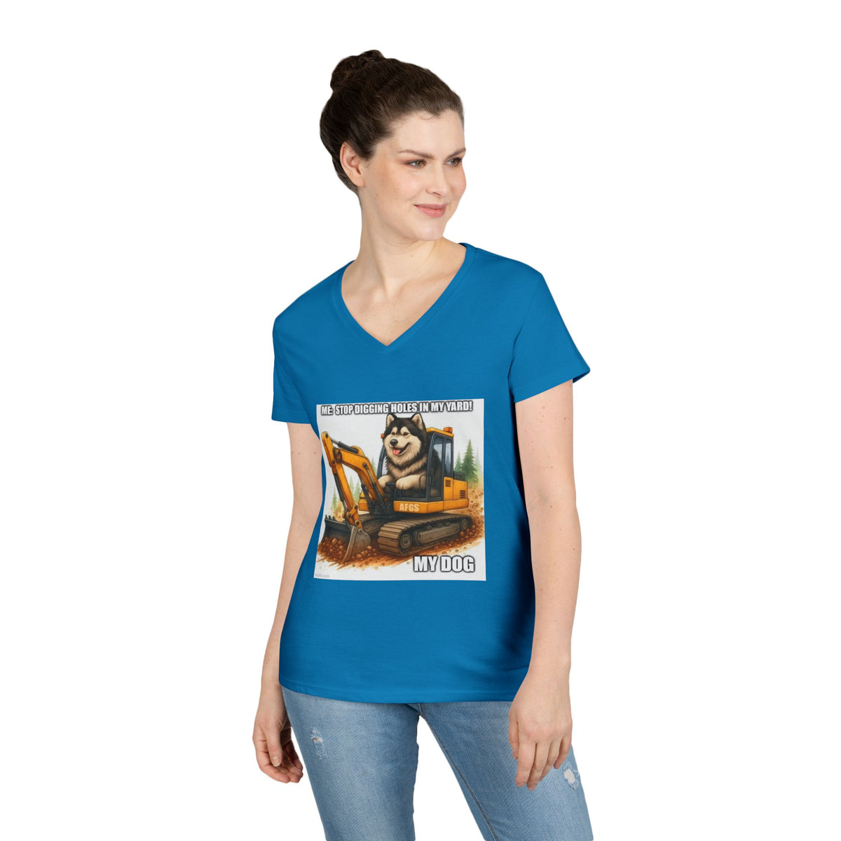 Digmaster 2000 Women's V-Neck Tee