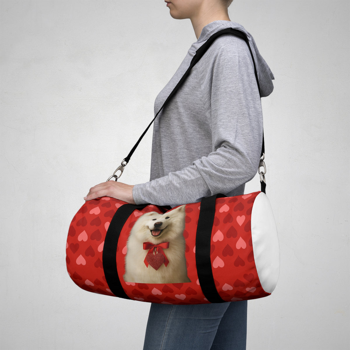 Cupid's Companion Samoyed Duffel Bag