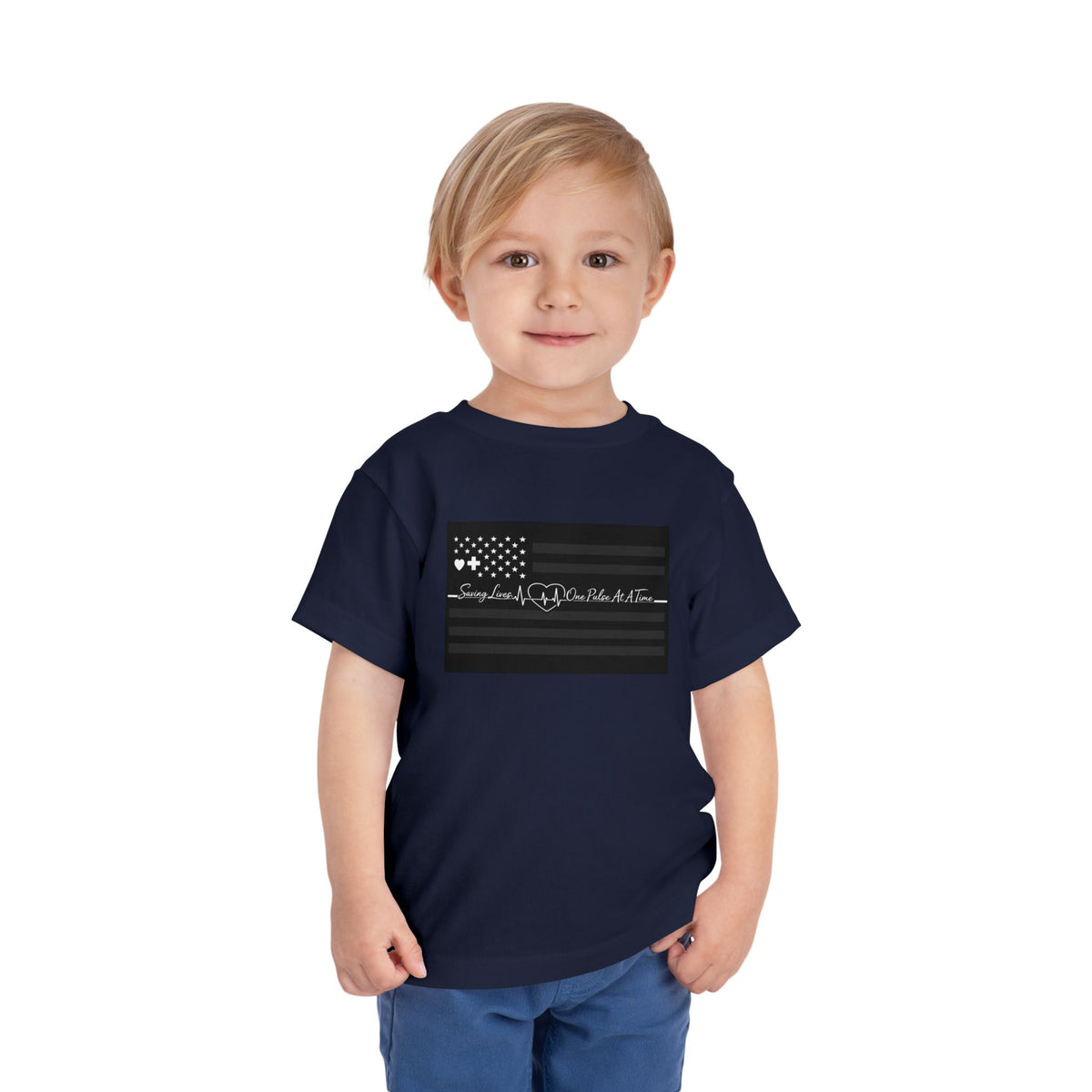 Thin White Line Toddler Unisex Short Sleeve Crewneck Tee