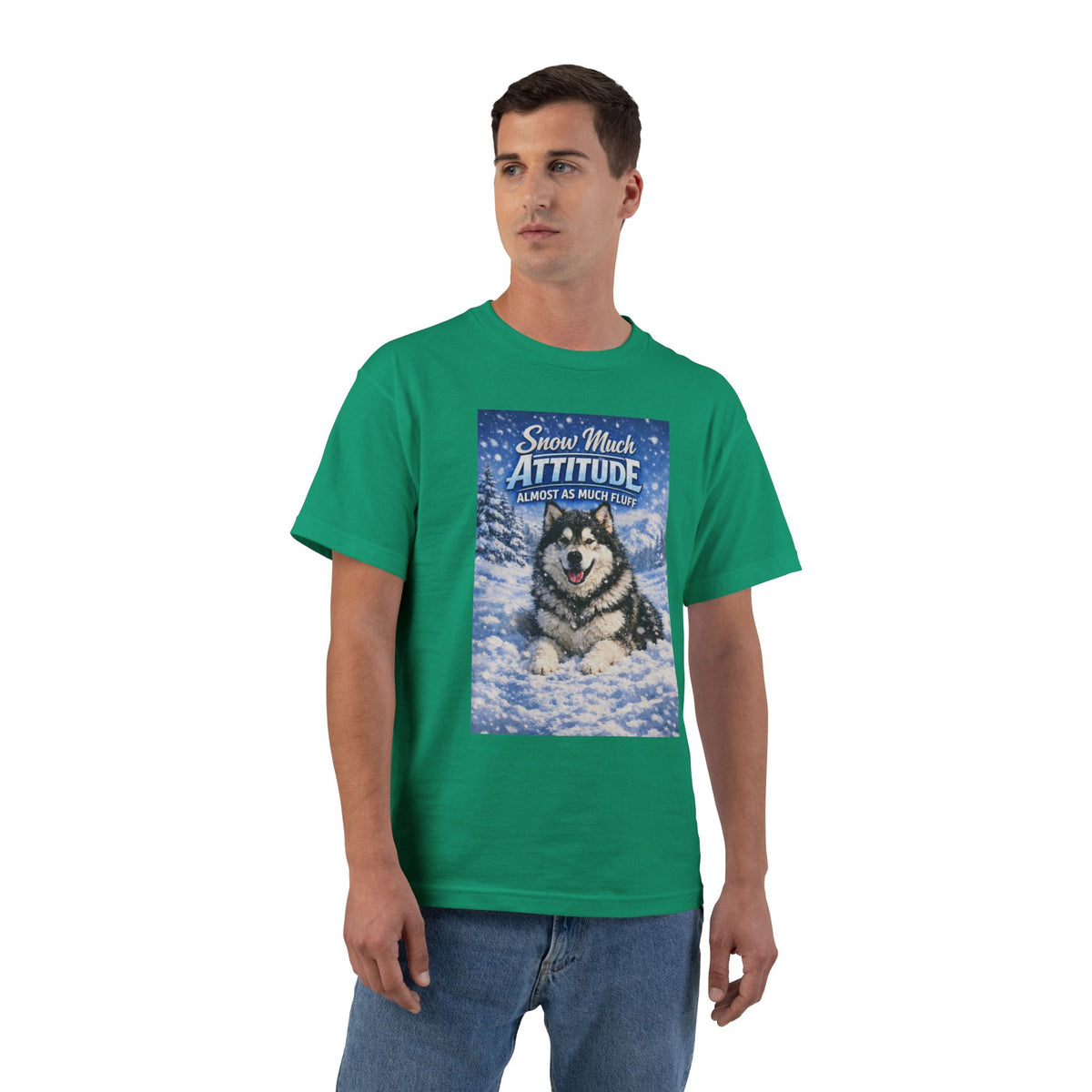 Snow Much Attitude Men's Short-Sleeve Crewneck Tee