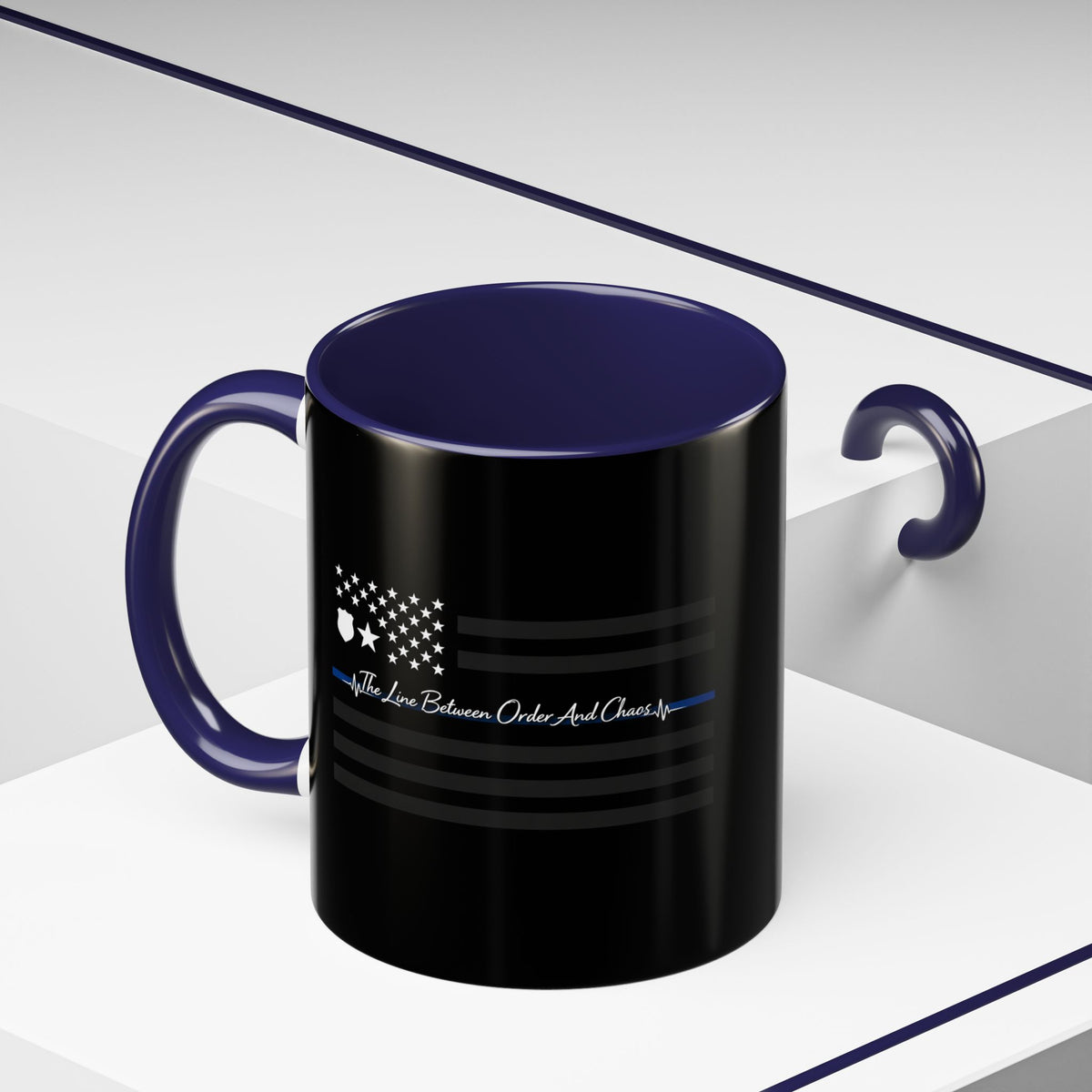 Thin Blue Line 2-Tone Coffee Mug