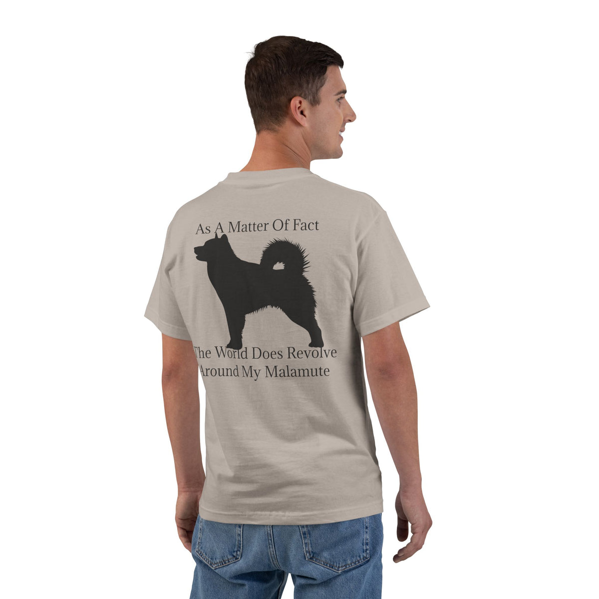 Matter Of Fact Malamute Men's Short-Sleeve Crewneck Tee
