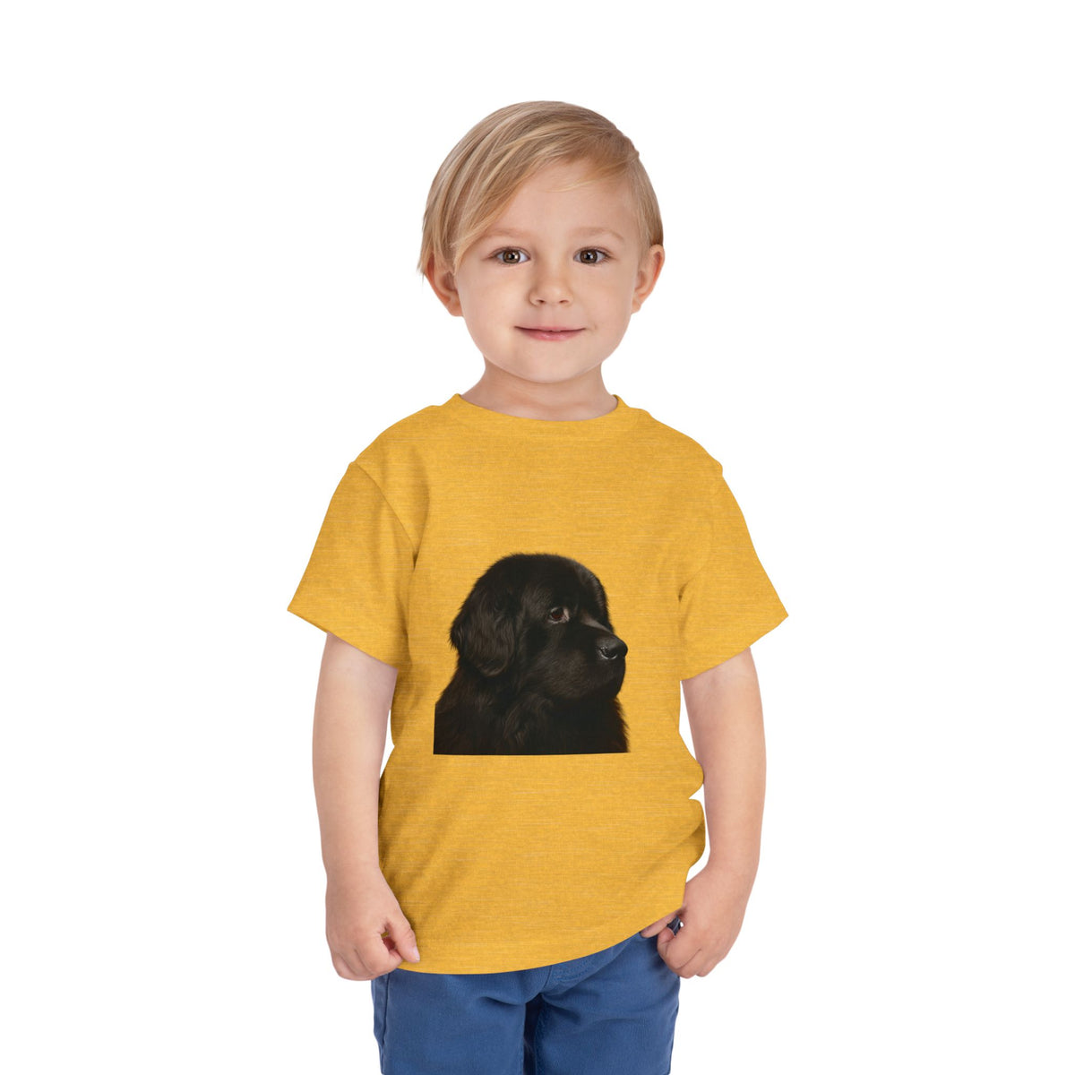 Newfie Head Toddler Unisex Short Sleeve Crewneck Tee