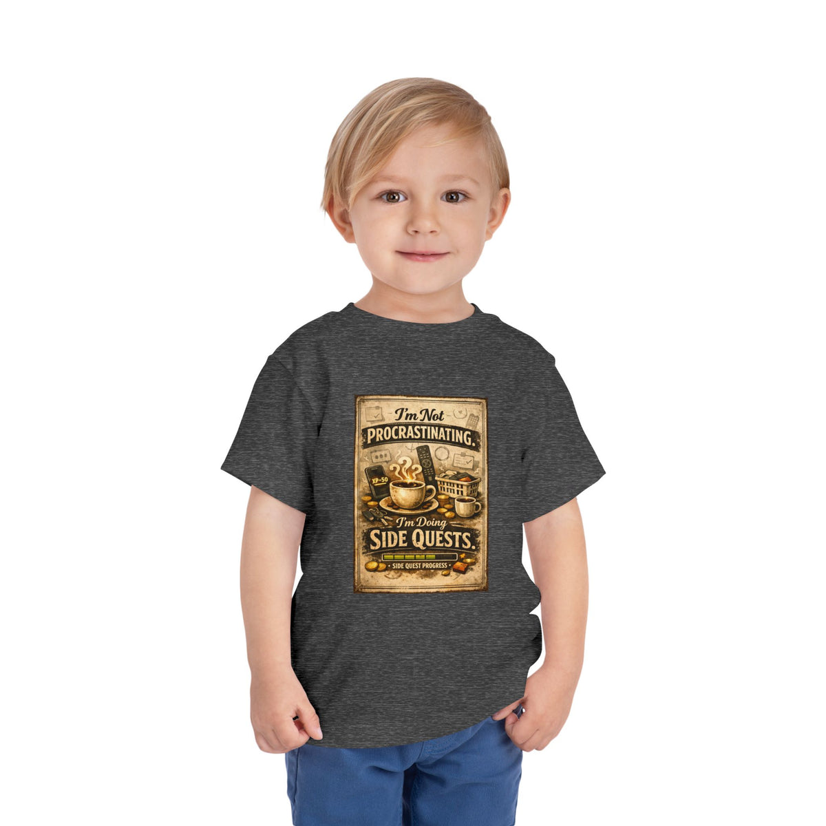 Procrastinating Toddler Unisex Short Sleeve Crewneck Tee