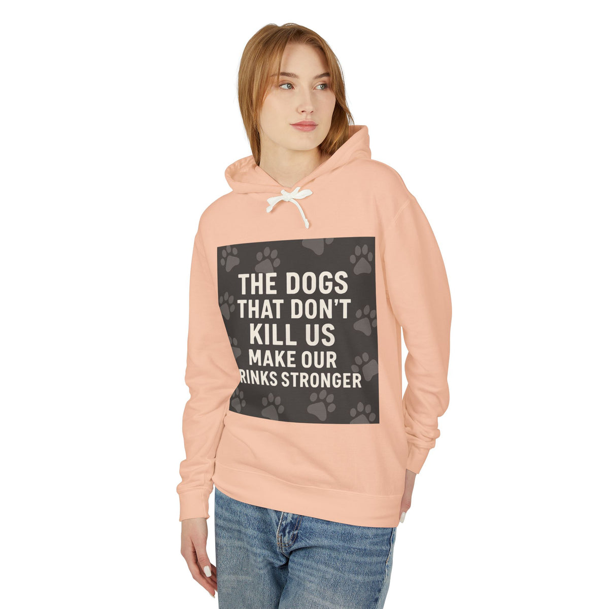Drinks Stronger Unisex Lightweight Hoodie