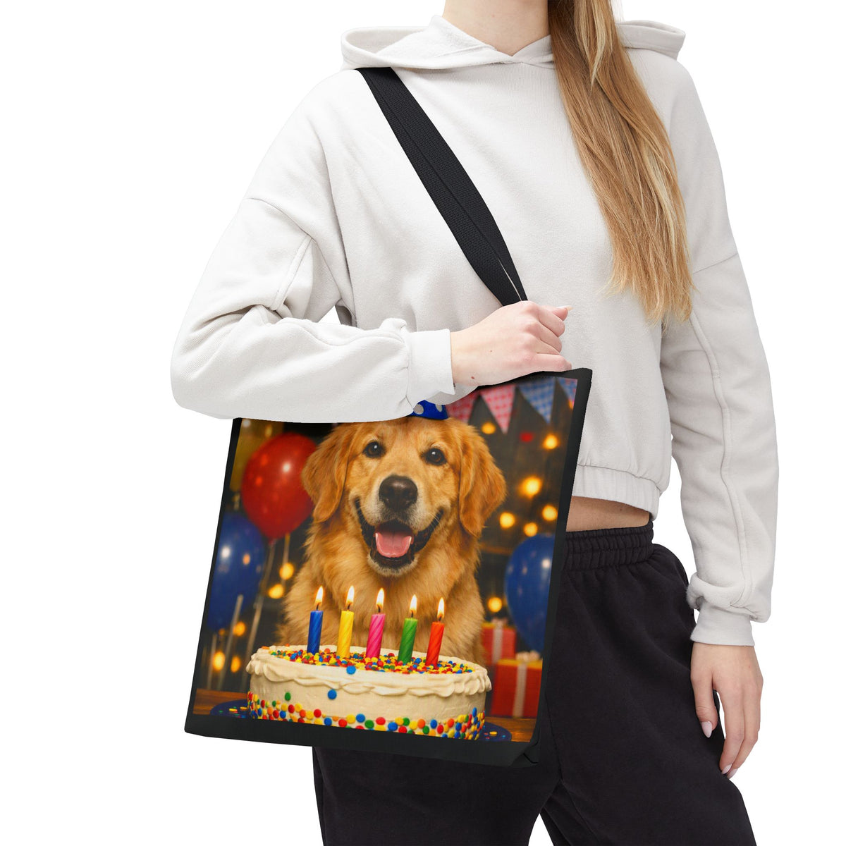 Birthday Buddy Golden Tote Bag