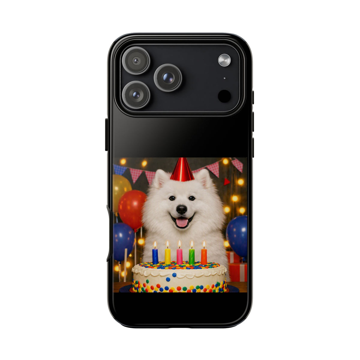 Birthday Buddy Samoyed iPhone Case