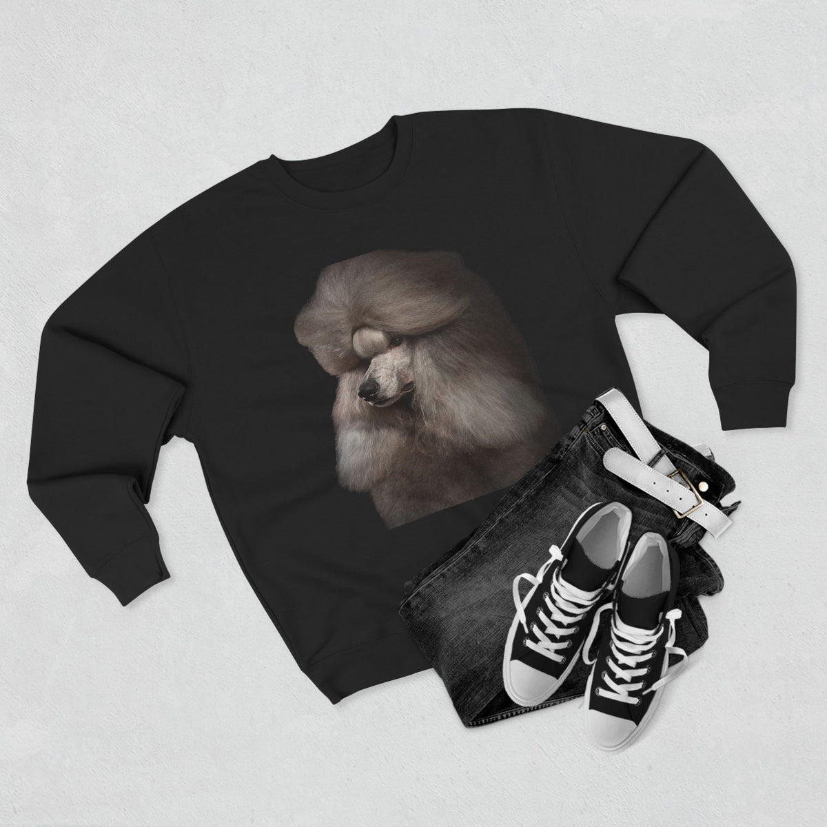 Poodle Head Unisex Crewneck Sweatshirt