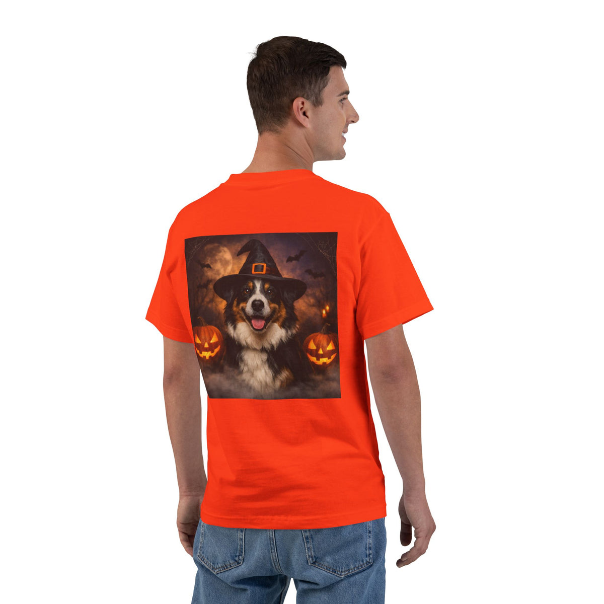 Witch Hat Pack Aussie Men's Short-Sleeve Crewneck Tee