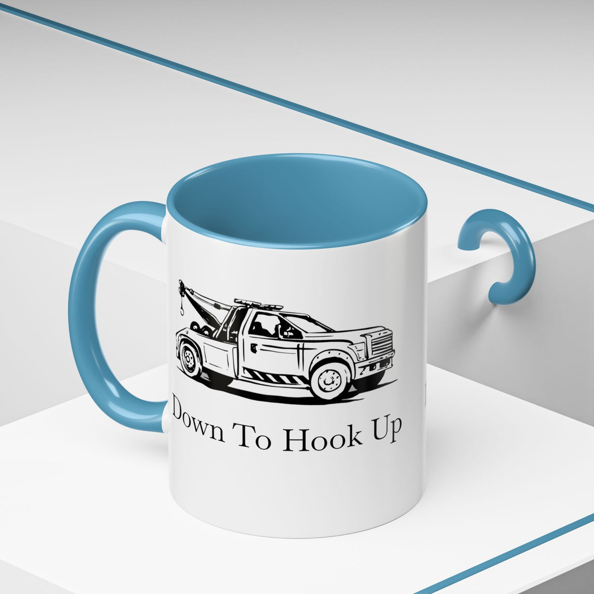 Down To Hook Up 2-Tone Coffee Mug