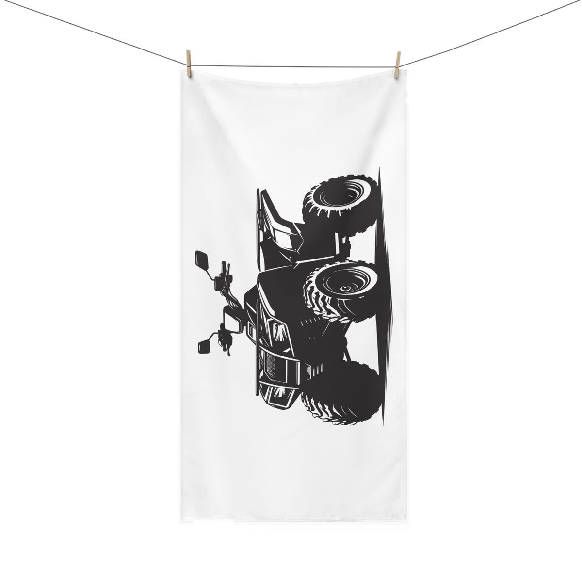 Off The Beaten Path Quad Mink-Cotton Beach Towel