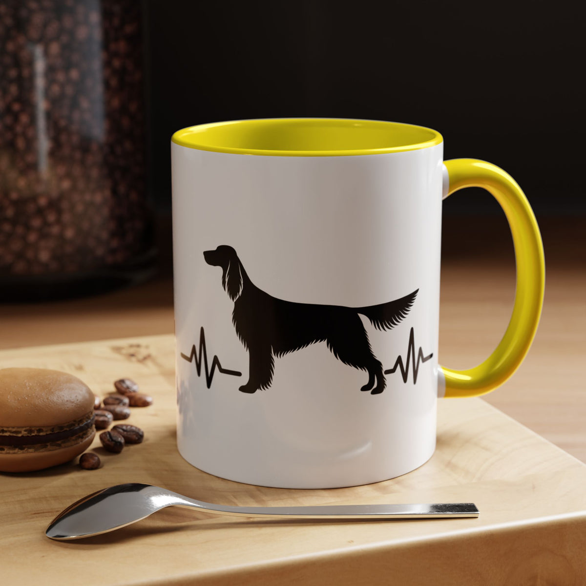 My Heart Beats For English Setters 2-Tone Coffee Mug